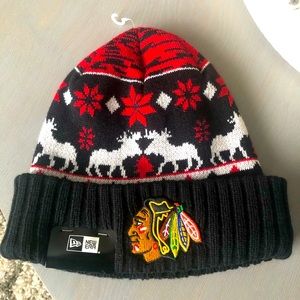 New Era Chicago Blackhawks Winter Knit Hat New !